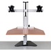 ERGO DESKTOP Wallaby Elite Sit and Stand Workstation, Cherry, Fully Assembled - 16.5" Height x 24" Width - Solid Steel - Cherry
