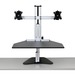 Ergo Desktop Wallaby Elite Sit and Stand Workstation, Black, Fully Assembled - 16.5" Height x 24" Width - Solid Steel - Black