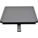Ergo Desktop Detachable Side Work Surface , Black - 11.5" Length x 11.5" Width x 16.5" Height - Black