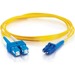 C2G Fiber Optic Duplex Patch Network Cable - 6.56 ft Fiber Optic Network Cable for Network Device - First End: 2 x LC Network - Male - Second End: 2 x SC Network - Male - Patch Cable - LSZH, OFNR, Riser - 9/125 µm - Yellow