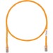 Panduit Category 5e U/UTP Network Cable - 7 ft Category 5e Network Cable - First End: 1 x RJ-45 Network - Male - Second End: 1 x RJ-45 Network - Male - Patch Cable - 24 AWG - Orange - 1