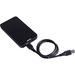 Sabrent EC-UASP Drive Enclosure - USB 3.0 Host Interface - UASP Support External - Black - 1 x Total Bay - 1 x 2.5" Bay - Aluminum