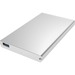 Sabrent EC-UM30 Drive Enclosure - USB 3.0 Host Interface External - Silver - 1 x Total Bay - 1 x 2.5" Bay - Aluminum