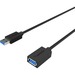 Sabrent 22AWG USB 3.0 Extension Cable - A-Male to A-Female [Black] 10 Feet - 10 ft USB Data Transfer Cable for Computer, Tablet, USB Hub, Printer, Portable Hard Drive, Mouse, Keyboard, Flash Drive - First End: 1 x USB 3.0 Type A - Male - Second End: 1 x U