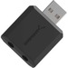 Sabrent USB to 2 X 3.5mm Audio Stereo Splitter - 100 Pack - 1 x Type A USB 2.0 USB Male - 2 x Mini-phone Audio Female - Black