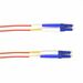 Black Box Fiber Optic Duplex Patch Network Cable - 16.40 ft Fiber Optic Network Cable for Network Device - First End: 2 x LC Network - Male - Second End: 2 x LC Network - Male - 1 Gbit/s - Patch Cable - OFNP - 9/125 µm - Red - TAA Compliant