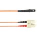 Black Box Fiber Optic Duplex Patch Network Cable - 6.50 ft Fiber Optic Network Cable for Network Device - First End: 2 x SC Network - Male - Second End: 1 x MT-RJ Network - Male - 1 Gbit/s - Patch Cable - OFNR - Orange - TAA Compliant