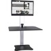 Victor High Rise Electric Single Monitor Standing Desk Workstation - Supports One Monitor of Any Size Up yo 25 lbs - 0" to 20" Height x 28" Width x 23" Depth - One-Touch Electric, Standing Desk, Sit-Stand Desk, Ergonomic Workstation, Desk Converter, Heigh