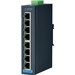 Advantech 8-Port Ethernet Switch w/ Wide Temp - 8 Ports - 2 Layer Supported - Twisted Pair - Wall Mountable, DIN Rail Mountable - 5 Year Limited Warranty