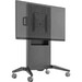 Salamander Designs Large Fixed-Height Mobile Display Stand - Up to 65" Screen Support - 175 lb Load Capacity - 66.6" Height x 47.7" Width x 27.4" Depth - Floor - Steel - Graphite, Gray