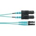 Panduit Opticore Fiber Optic Duplex Network Cable - 49.21 ft Fiber Optic Network Cable for Network Device - First End: 2 x LC Network - Male - Second End: 2 x SC Network - Male - 10 Gbit/s - Patch Cable - 50/125 µm - Aqua