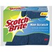Scotch-Brite Non-Scratch Scrub Sponges - 0.8" Height x 4.3" Width x 2.8" Depth - 6/Pack - Blue
