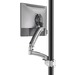 Chief Kontour K1P120SXRH Pole Mount for Monitor, All-in-One Computer - Silver - TAA Compliant - 1 Display(s) Supported - 30" Screen Support - 25 lb Load Capacity - 75 x 75, 100 x 100