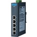 Advantech 5-port Ind. Unmanaged GbE Switch - 5 Ports - Gigabit Ethernet - 10/100/1000Base-T - 2 Layer Supported - Twisted Pair - DIN Rail Mountable, Wall Mountable