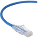 Black Box Slim-Net Cat.6a UTP Patch Network Cable - 2 ft Category 6a Network Cable for Patch Panel, Wallplate, Network Device - First End: 1 x RJ-45 Network - Male - Second End: 1 x RJ-45 Network - Male - 10 Gbit/s - Patch Cable - Gold Plated Contact - CM