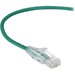 Black Box Slim-Net Cat.6a UTP Patch Network Cable - 2 ft Category 6a Network Cable for Patch Panel, Wallplate, Network Device - First End: 1 x RJ-45 Network - Male - Second End: 1 x RJ-45 Network - Male - 10 Gbit/s - Patch Cable - Gold Plated Contact - CM