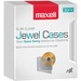 Maxell Jewel Cases Slim Line - Clear (30 Pack) - Jewel Case - Clear