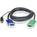 ATEN 6' USB KVM Cable - SPHD15 to VGA & USB A - PC Connector - HDB & USB Console Connector - 3in1 SPHD(Keyboard/Mouse/Video) Length: 6 feet (1.8m)