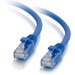 C2G 1ft Cat5e Ethernet Cable - Snagless Unshielded (UTP) - Blue - Category 5e for Network Device - RJ-45 Male - RJ-45 Male - 1ft - Blue