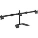 StarTech.com Triple Monitor Stand - Crossbar - Steel & Aluminum - For VESA Mount Monitors up to 27in - Computer Monitor Stand - 3 Monitor Arm - Increase productivity and free up space by mounting three monitors to this desktop stand - Triple Monitor Stand