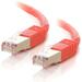 C2G-14ft Cat5e Molded Shielded (STP) Network Patch Cable - Red - Category 5e for Network Device - RJ-45 Male - RJ-45 Male - Shielded - 14ft - Red