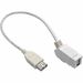 Eaton Tripp Lite Series USB 2.0 All-in-One Keystone/Panel Mount Coupler Cable (F/F), Angled Connector, White, 1 ft. (0.31 m) - USB for Home Theater System, Motherboard - 60 MB/s - 1 ft - 1 x Type A Female USB - 1 x Type A Female USB - Nickel Plated Connec