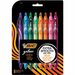 BIC America Gel-ocity Retractable Pen - Medium Pen Point - 0.7 mm Pen Point Size - RetractableGel-based Ink - 8 / Pack