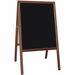 Flipside Stained Black Chalkboard Easel