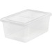 IRIS 17-quart Storage Box - External Dimensions: 17.5" Length x 12" Width x 17.5" Depth x 7" Height - 4.25 gal - Snap-in Lid Closure - Stackable - Plastic - Clear - For Scissors, Notebook, Office Supplies, Sweater, Purse, Towel, Stapler - 1 / Each
