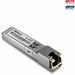 TRENDnet SFP to RJ45 1000BASE-T Copper SFP Module; TEG-MGBRJ; 100m (328 Ft.); RJ45 Connector; Hot Pluggable; Supports Data Rates Up to 1.25Gbps; IEEE 802.3ab Gigabit Ethernet; Lifetime Protection - 1000BASE-T RJ-45 Copper SFP Module