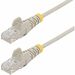StarTech.com 10 ft CAT6 Cable - Slim CAT6 Patch Cord - Gray Snagless RJ45 Connectors - Gigabit Ethernet Cable - 28 AWG - LSZH (N6PAT10GRS) - Slim CAT6 cable is 36% thinner than a standard CAT 6 network cable - Patch cable is tested to comply with Category