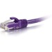 C2G-125ft Cat6 Snagless Unshielded (UTP) Network Patch Cable - Purple - Category 6 for Network Device - RJ-45 Male - RJ-45 Male - 125ft - Purple