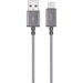 Moshi Integra USB-C to USB-A Charge/Sync Cable - 5 ft USB Data Transfer Cable for MacBook Pro - First End: 1 x USB 2.0 Type C - Male - Second End: 1 x USB 2.0 Type A - Male - 480 Mbit/s - Titanium Gray