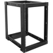 Claytek WOR1511-PD10 Rack Frame - For Server - 15U Rack Height43.31" Rack Depth - Black - SPCC, Steel - 375 lb Maximum Weight Capacity