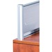 Heartwood Innovations Reception Desk Panel/Post - Polycarbonate - Aluminum - 1 Each