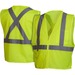 Impact Products Hi-Vis Work Wear Safety Vest - Reflective Strip, Lightweight - Medium Size - Visibility Protection - Zipper Closure - Polyester Mesh - Multi - 1 Each