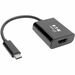 Eaton Tripp Lite Series USB-C to HDMI 4K Adapter with Alternate Mode - DP 1.2, Black - for Notebook/Tablet PC/Desktop PC/Smartphone - USB 3.1 Type C - 1 x USB Ports - HDMI - Thunderbolt - Wired
