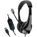 AVID Education AE-39 USB Headset with Microphone and Inline Controls, Gray - Stereo - USB - Wired - 32 Ohm - 20 Hz - 20 kHz - Over-the-head - Binaural - Circumaural - 6 ft Cable - Omni-directional Microphone - Gray - ITEM NOT IN RETAIL PACKAGING