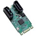 IO Crest M.2 B+M Key 22x42 PCIe To 2 Port SATA III RAID Adapter Card - Serial ATA/600 - PCI Express 2.0 x1 - M.2 - RAID Supported - 0, 1 RAID Level - 2 Total SATA Port(s) - 2 SATA Port(s) Internal - PC, Linux