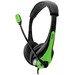 AVID AE-36 HEADSET WITH NOISE CANCELLING MIC & 3.5MM PLUG GREEN - Stereo - Mini-phone (3.5mm) - Wired - 32 Ohm - 20 Hz - 20 kHz - Over-the-head - Binaural - Circumaural - 6 ft Cable - Noise Cancelling, Bi-directional Microphone - Green