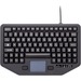 iKey Full Travel Keyboard - Cable Connectivity - USB Interface Emergency, Adjustable Backlighting Hot Key(s) - TouchPad