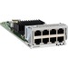Netgear 8x100M/1G/2.5G/5G/10GBASE-T Port Card - For Data Networking - 8 x RJ-45 10GBase-T LAN - Twisted Pair10 Gigabit Ethernet - 10GBase-T