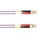 Black Box Fiber Optic Duplex Patch Network Cable - 9.80 ft Fiber Optic Network Cable for Network Device - First End: 2 x LC Network - Male - Second End: 2 x LC Network - Male - 10 Gbit/s - Patch Cable - LSZH - 50/125 µm - Purple - TAA Compliant