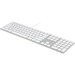 MATIAS WIRED ALUMINUM KEYBOARD W/ NUMERIC KEYPAD FOR MAC SILVER - Cable Connectivity - USB 2.0 Interface Volume Control Hot Key(s) - English (US) - QWERTY Layout - Mac - Silver