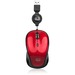 Adesso iMouse S8R - USB Illuminated Retractable Mini Mouse - Optical - Cable - No - Red - USB 2.0 - 1600 dpi - Scroll Wheel - 3 Button(s) - Symmetrical