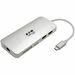 Eaton Tripp Lite Series USB-C Dock - 4K HDMI, USB 3.x (5Gbps), USB-A/C Hub, GbE, Memory Card, 60W PD Charging - for Notebook/Tablet/Smartphone - 60 W - USB Type C - 2 x USB Ports - Network (RJ-45) - HDMI - Thunderbolt - Wired