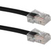 QVS 200ft CAT6 Gigabit Solid Black Patch Cord With POE Support - 200 ft Category 6 Network Cable for Patch Panel, Network Device, Hub, IP Phone, Surveillance Camera, Access Point - First End: 1 x RJ-45 Network - Male - Second End: 1 x RJ-45 Network - Male