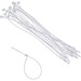 Advantus Beaded Cable Ties - Cable Tie - White - 250 Pack