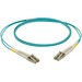 Panduit NetKey Fiber Optic Duplex Network Cable - 49.21 ft Fiber Optic Network Cable for Network Device - First End: 2 x LC Network - Male - Second End: 2 x LC Network - Male - Patch Cable - 50/125 µm - Aqua - 1