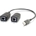 C2G USB Over Cat5/Cat6 Extender - USB Extender - Up to 150ft - 1 x Network (RJ-45) - 1 x USB - 150 ft Extended Range - ABS - Black